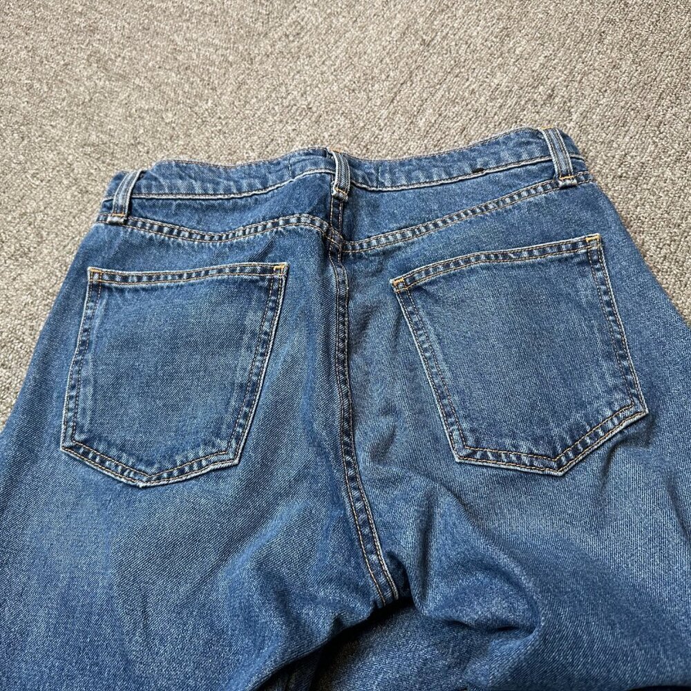 Veronica Beard Ines Lace Up Denim Jeans in Medium Wash Size 27 - Picture 7 of 7